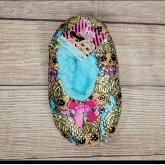 L.O.L surprise fuzzy babba sherpa slipper socks S/M shoe size 8-13 - Picture 1 of 6